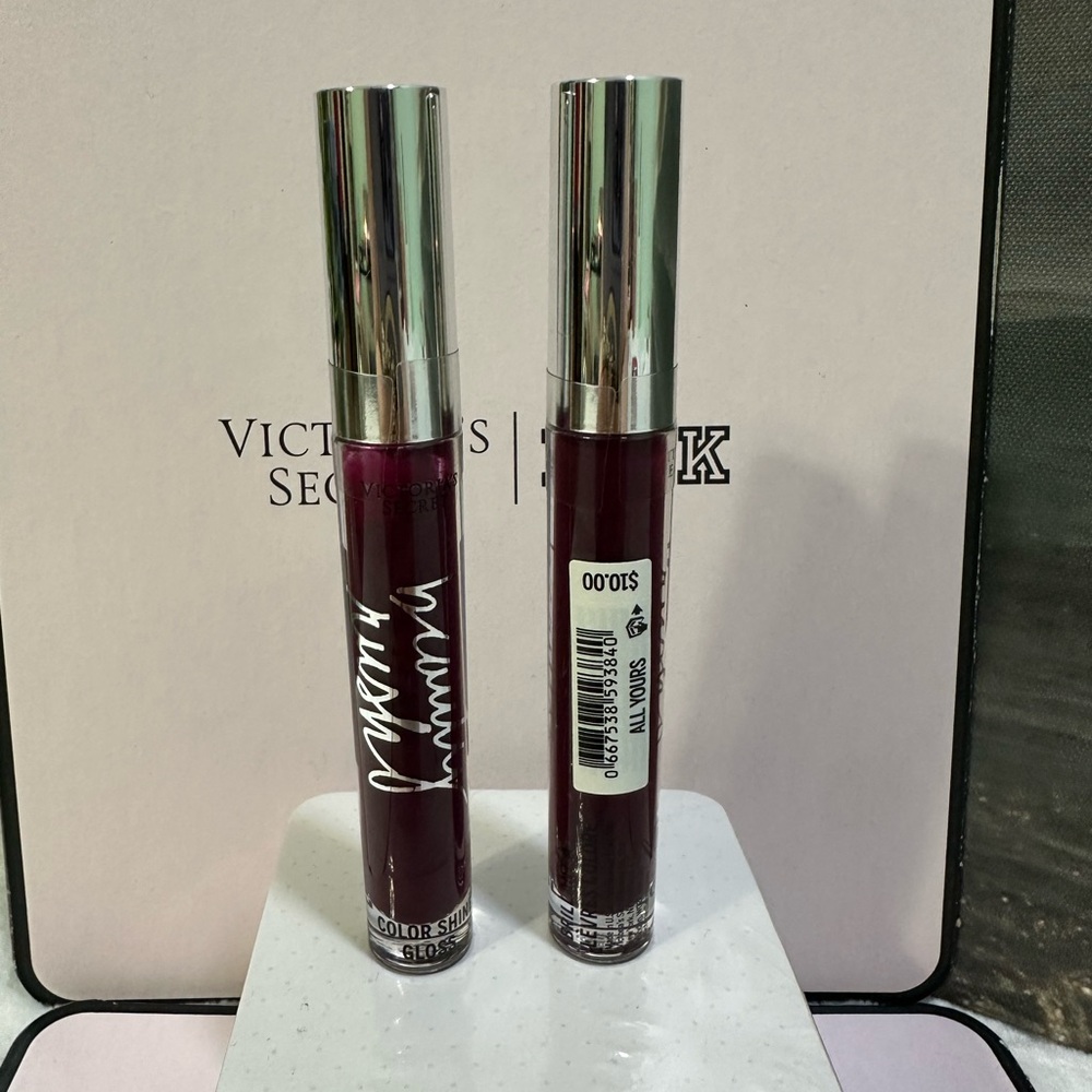 New Sealed Two Victorias Secret Beauty Rush Color Shine Lip Gloss All Yours